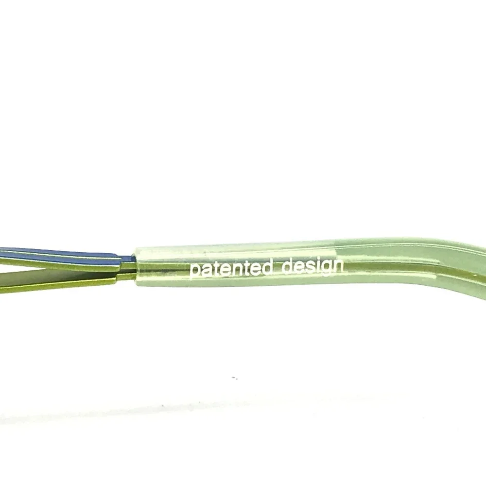 BOZ Eyeglasses Frames STAR 2642 Blue Anise Green Half Rim Cat Eye 52.5-17-131